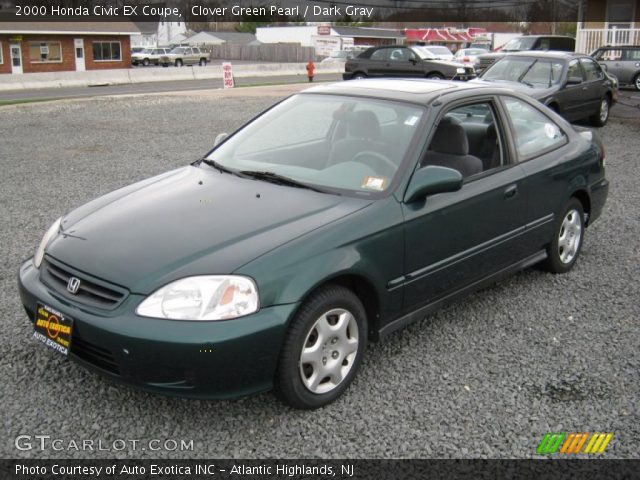 2000 Honda Civic EX Coupe in Clover Green Pearl