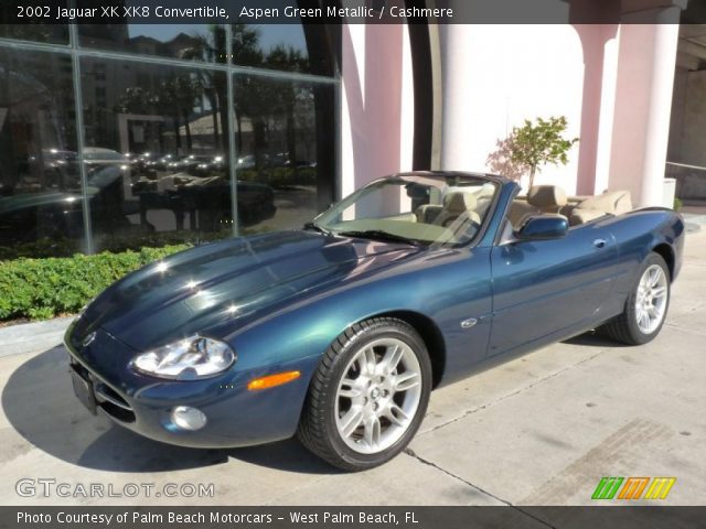 2002 Jaguar XK XK8 Convertible in Aspen Green Metallic