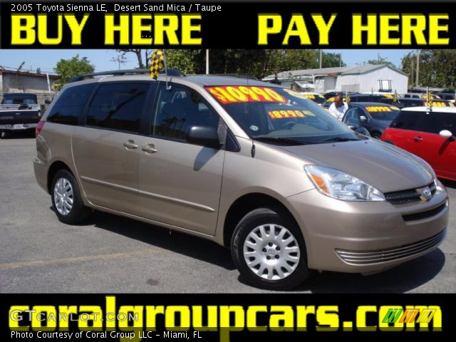 2005 Toyota Sienna LE in Desert Sand Mica