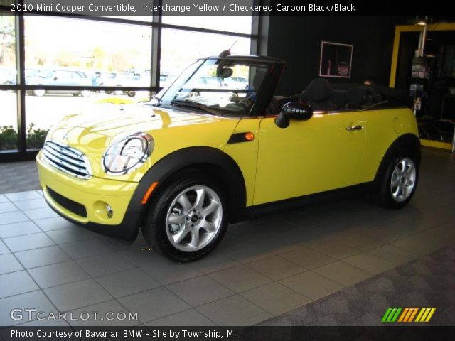 2010 Mini Cooper Convertible in Interchange Yellow