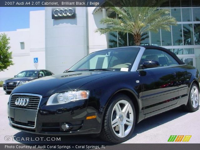 2007 Audi A4 2.0T Cabriolet in Brilliant Black