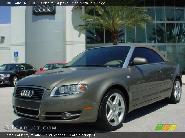 2007 Audi A4 2.0T Cabriolet in Alpaka Beige Metallic