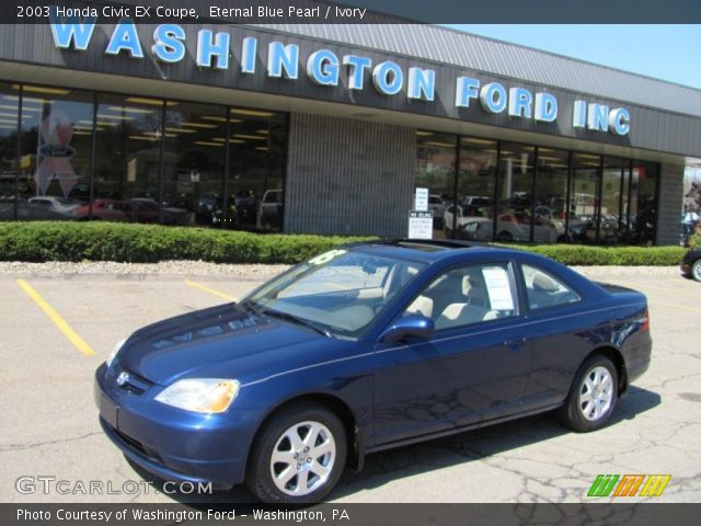 2003 Honda Civic EX Coupe in Eternal Blue Pearl