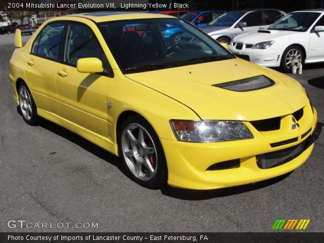 2004 Mitsubishi Lancer Evolution VIII in Lightning Yellow