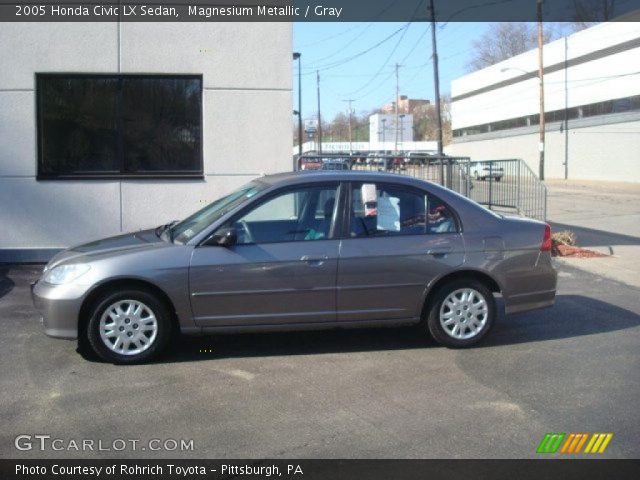 2005 Honda Civic LX Sedan in Magnesium Metallic