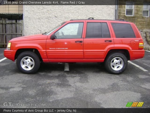 1998 Red jeep grand cherokee