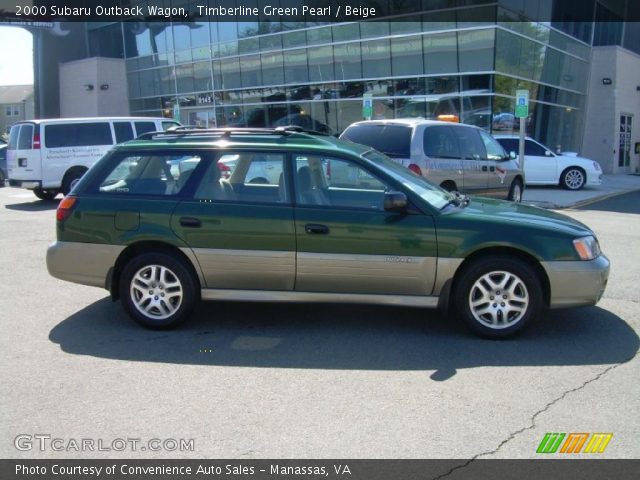 2000 Subaru Outback Wagon in Timberline Green Pearl