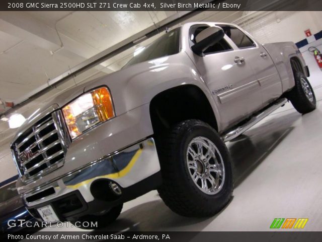 2008 GMC Sierra 2500HD SLT Z71 Crew Cab 4x4 in Silver Birch Metallic