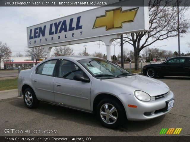 2000 Plymouth Neon Highline in Bright Silver Metallic