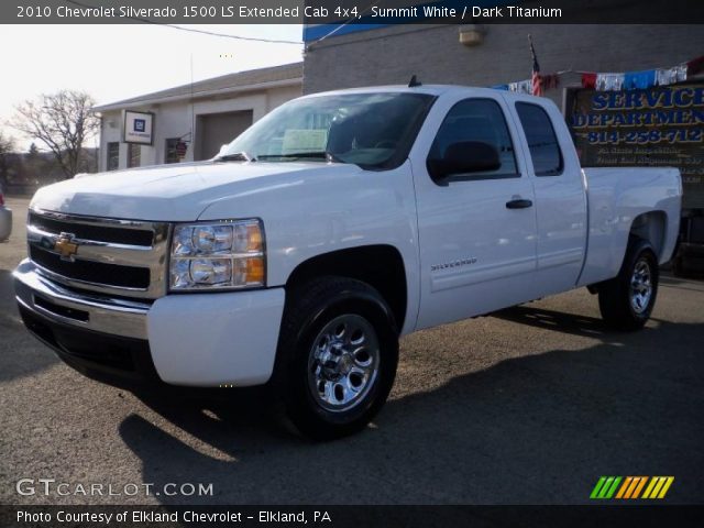 2010 Chevrolet Silverado 1500 LS Extended Cab 4x4 in Summit White