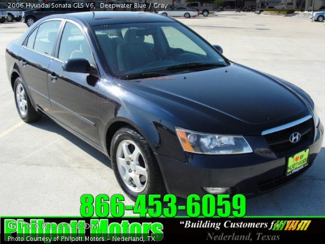 2006 Hyundai Sonata GLS V6 in Deepwater Blue