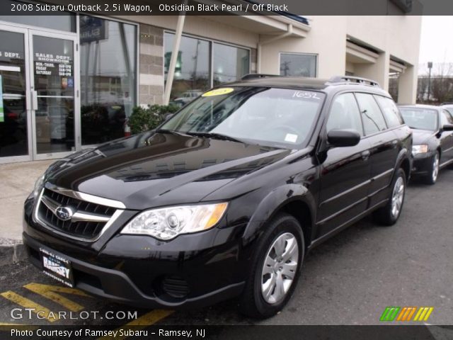 2008 Subaru Outback 2.5i Wagon in Obsidian Black Pearl