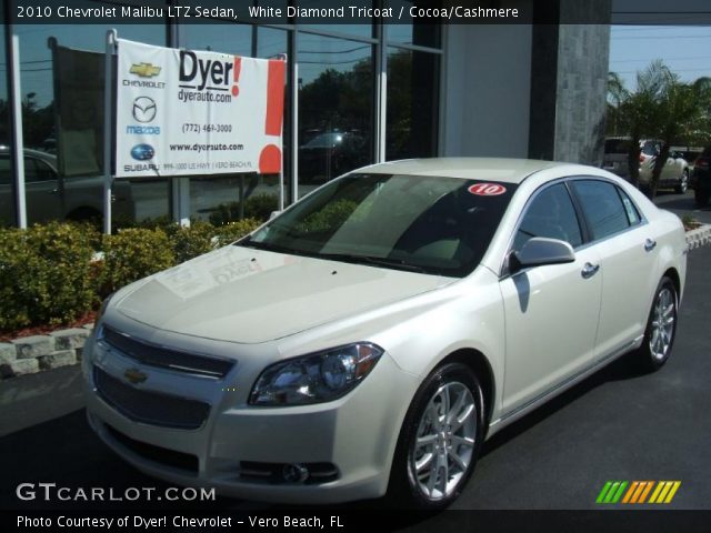 2010 Chevrolet Malibu LTZ Sedan in White Diamond Tricoat