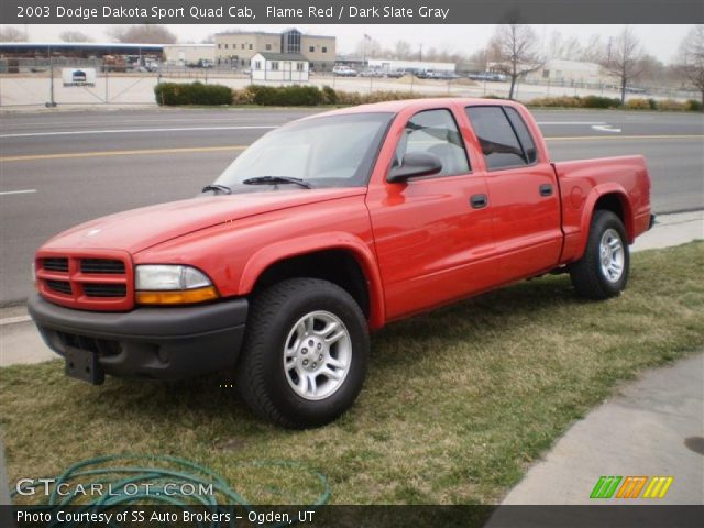 2003 Dodge Dakota Sport Quad Cab in Flame Red