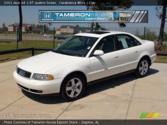 2001 Audi A4 1.8T quattro Sedan in Casablanca White