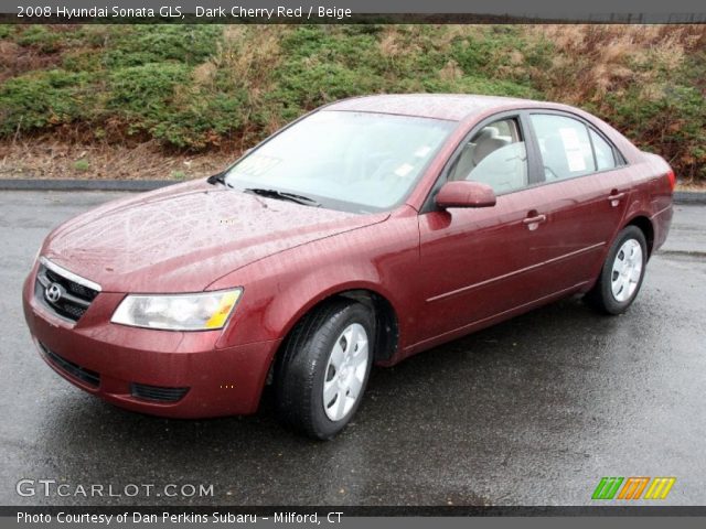 2008 Hyundai Sonata GLS in Dark Cherry Red