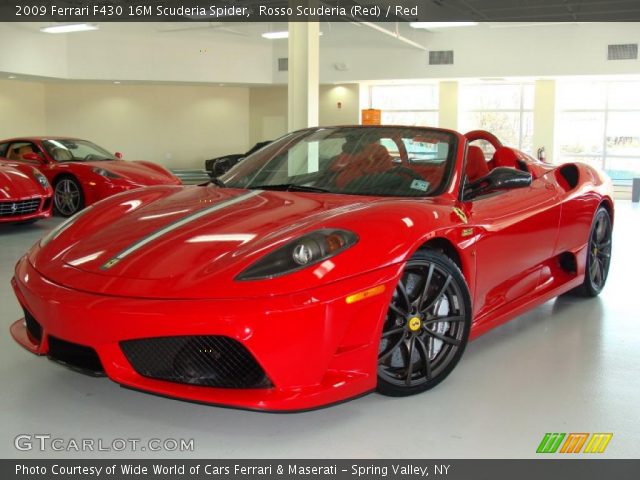 2009 Ferrari F430 16M Scuderia Spider in Rosso Scuderia (Red)