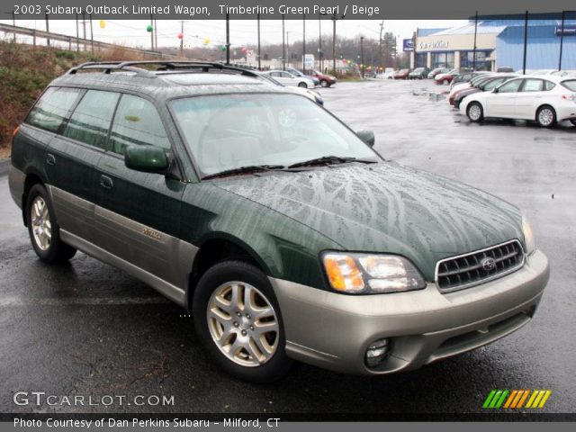 2003 Subaru Outback Limited Wagon in Timberline Green Pearl