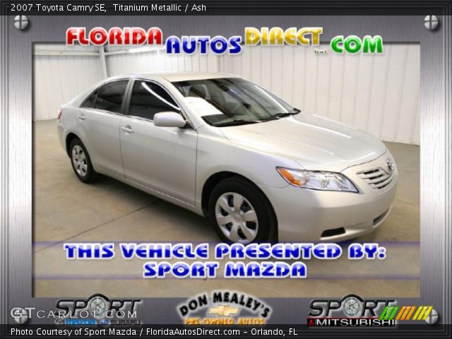 2007 Toyota Camry SE in Titanium Metallic