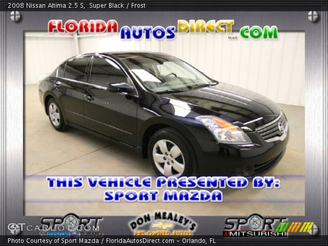 2008 Nissan Altima 2.5 S in Super Black