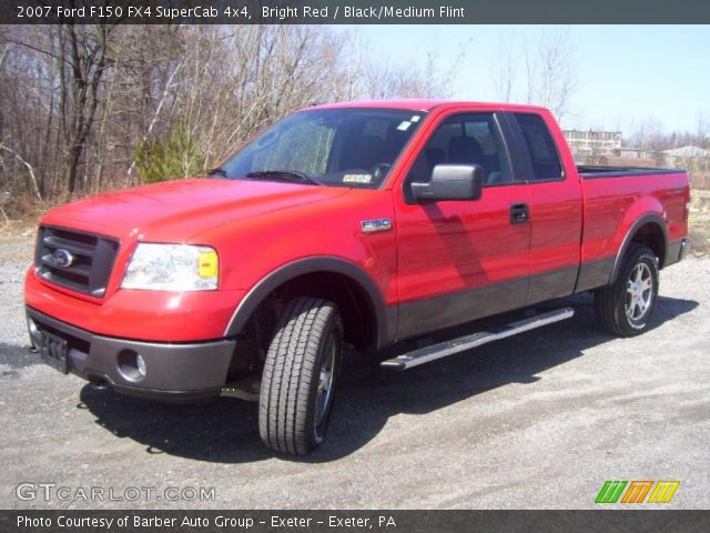 2007 Ford F150 FX4 SuperCab 4x4 in Bright Red