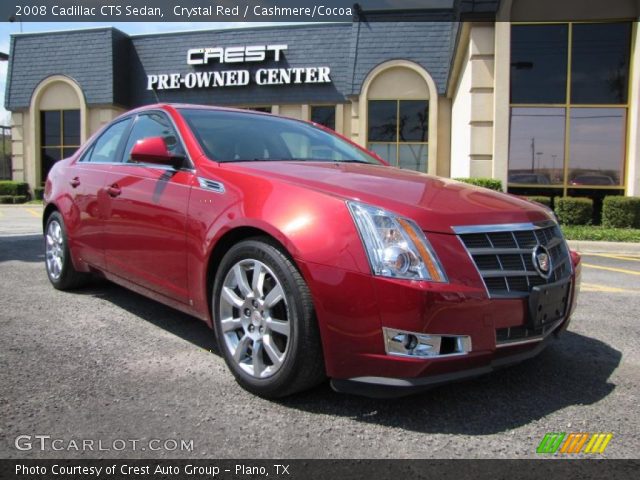 2008 Cadillac CTS Sedan in Crystal Red