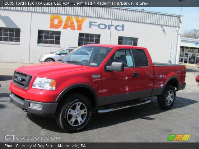 2005 Ford F150 FX4 SuperCab 4x4 in Bright Red