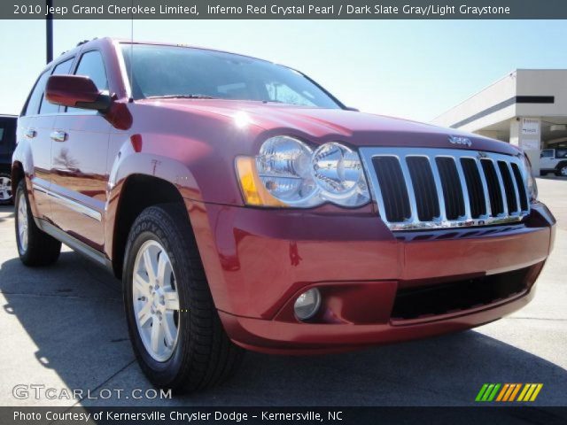 2010 Jeep Grand Cherokee Limited in Inferno Red Crystal Pearl
