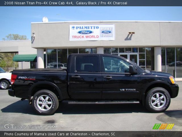 2008 Nissan Titan Pro-4X Crew Cab 4x4 in Galaxy Black