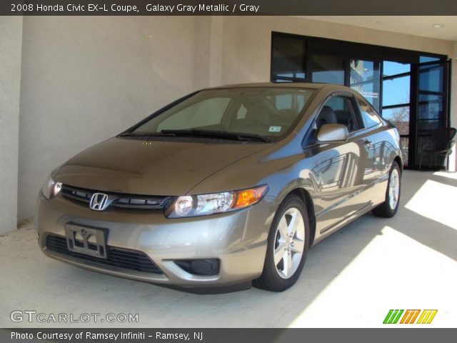 2008 Honda Civic EX-L Coupe in Galaxy Gray Metallic