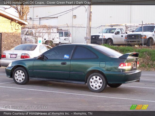 1999 Honda Civic DX Coupe in Clover Green Pearl