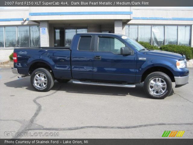 2007 Ford F150 XLT SuperCab 4x4 in Dark Blue Pearl Metallic