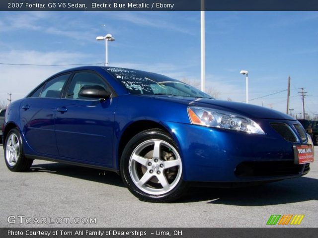 2007 Pontiac G6 V6 Sedan in Electric Blue Metallic