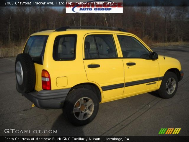 2003 Chevrolet Tracker 4WD Hard Top in Yellow