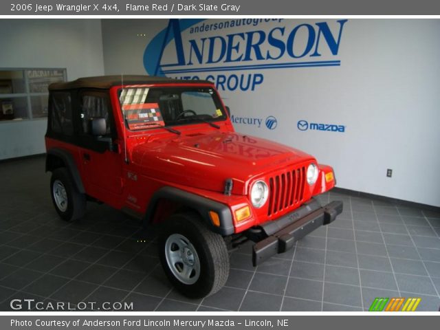 2006 Jeep Wrangler X 4x4 in Flame Red