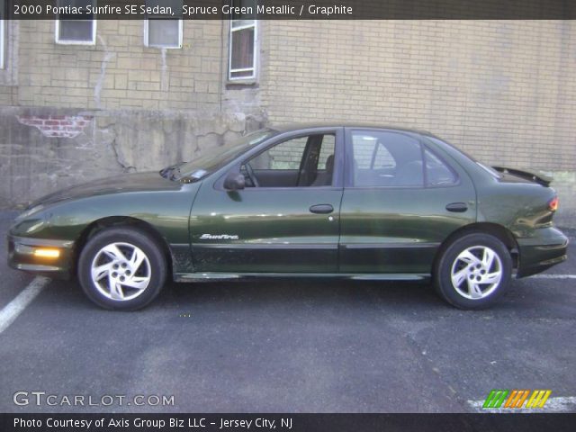 2000 Pontiac Sunfire SE Sedan in Spruce Green Metallic