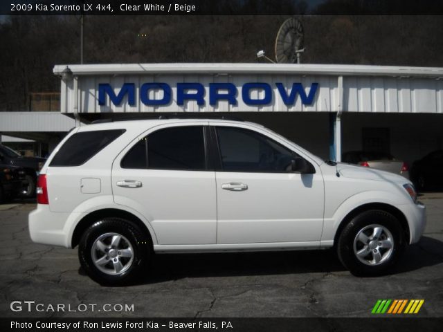 2009 Kia Sorento LX 4x4 in Clear White