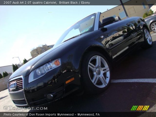 2007 Audi A4 2.0T quattro Cabriolet in Brilliant Black