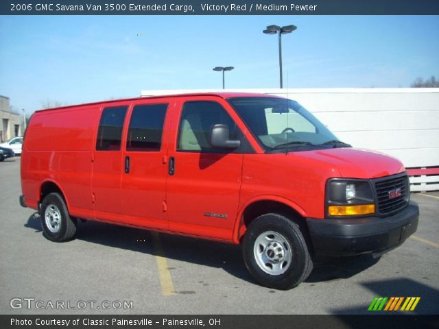 2006 GMC Savana Van 3500 Extended Cargo in Victory Red