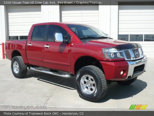 2006 Nissan Titan XE Crew Cab 4x4 in Red Brawn