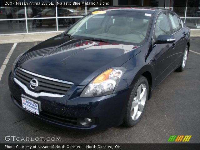 2007 Nissan Altima 3.5 SE in Majestic Blue Metallic