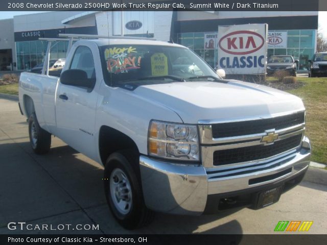 2008 Chevrolet Silverado 2500HD Work Truck Regular Cab in Summit White