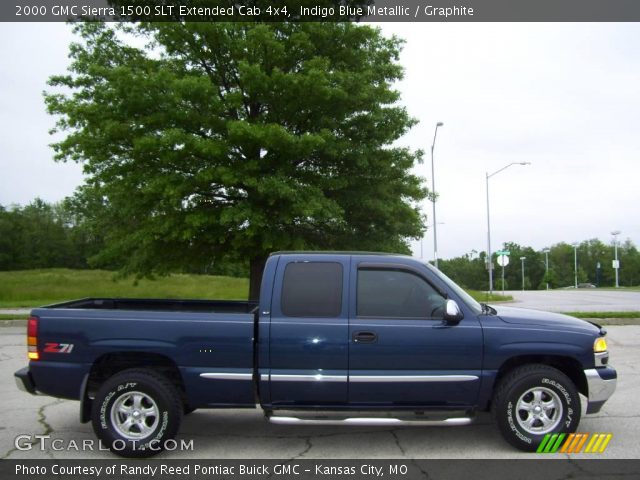 2000 GMC Sierra 1500 SLT Extended Cab 4x4 in Indigo Blue Metallic
