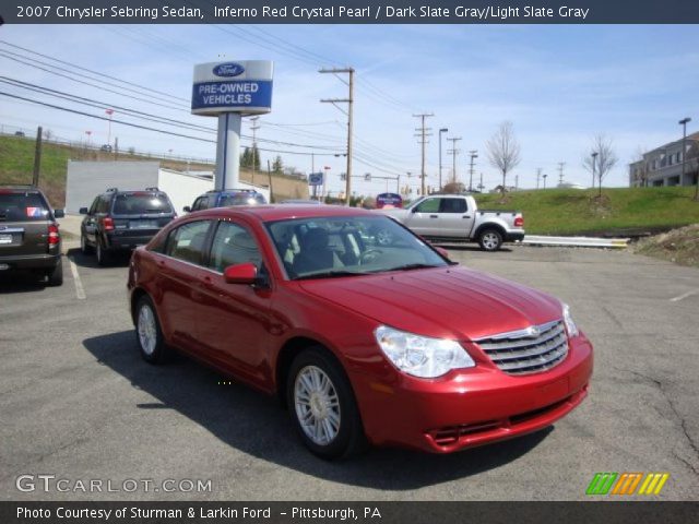 2007 Chrysler Sebring Sedan in Inferno Red Crystal Pearl