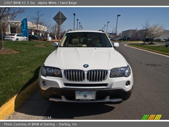 2007 BMW X3 3.0si in Alpine White