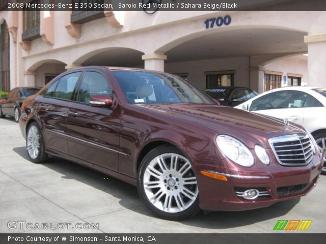 2008 Mercedes-Benz E 350 Sedan in Barolo Red Metallic