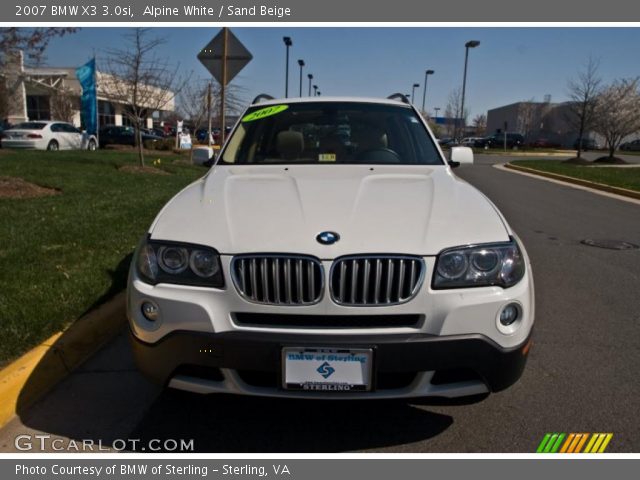 2007 BMW X3 3.0si in Alpine White