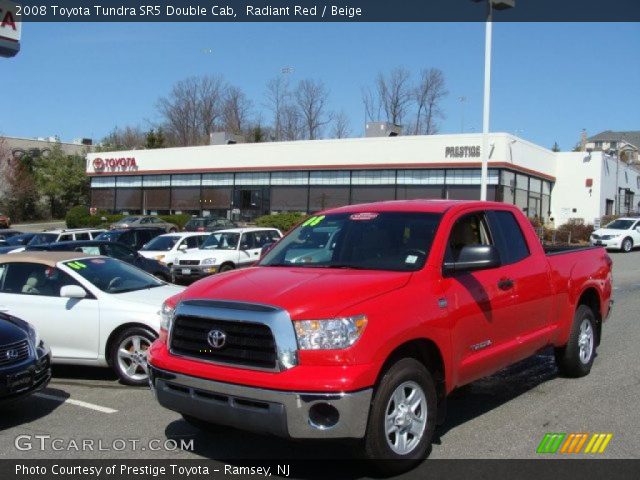 2008 Toyota Tundra SR5 Double Cab in Radiant Red