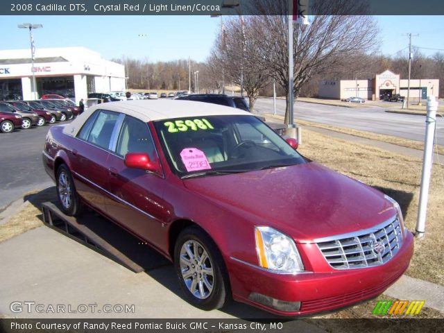 2008 Cadillac DTS  in Crystal Red