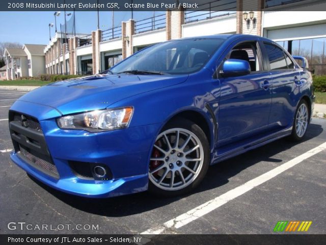 2008 Mitsubishi Lancer Evolution GSR in Octane Blue Pearl